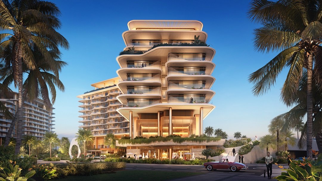Stunning Saadiyat Cultural District view from The Arthouse Abu Dhabi highlighting museums, waterfront landscapes, and luxury island living.